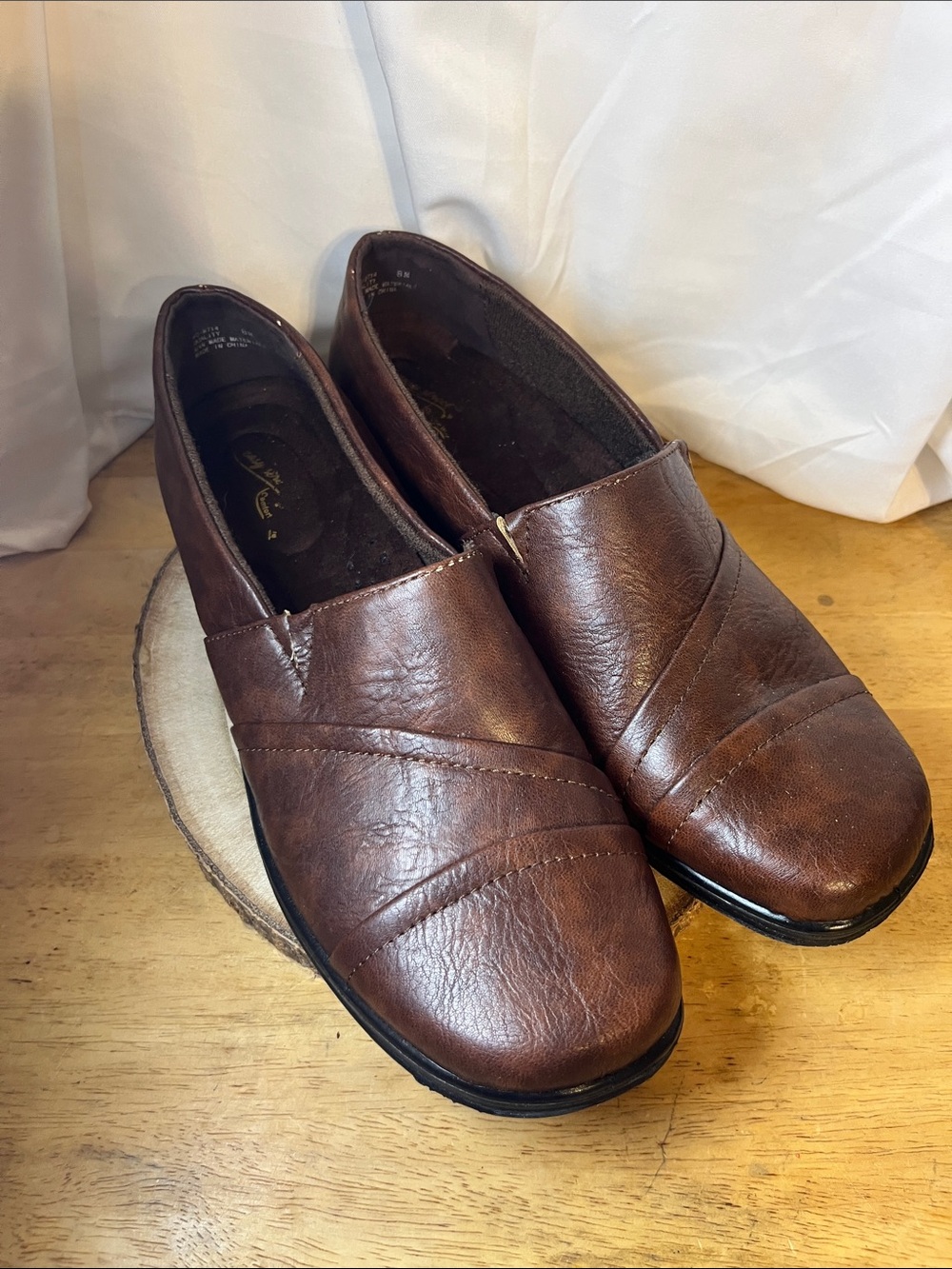Easy Street Kimi Women's Brown Slip-On Comfort Loafers Size 8